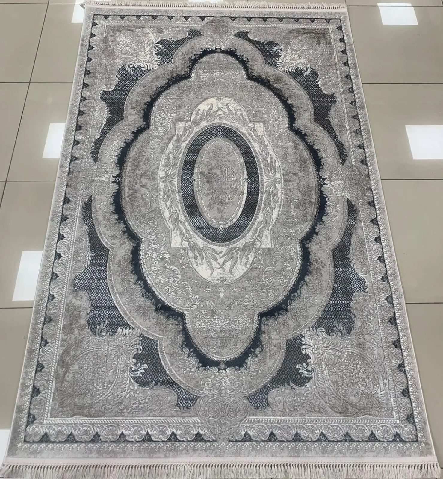 Merinos Halı Rodin Serisi 19774 036 Akrilik Halı Salon Oturma Odası Halısı