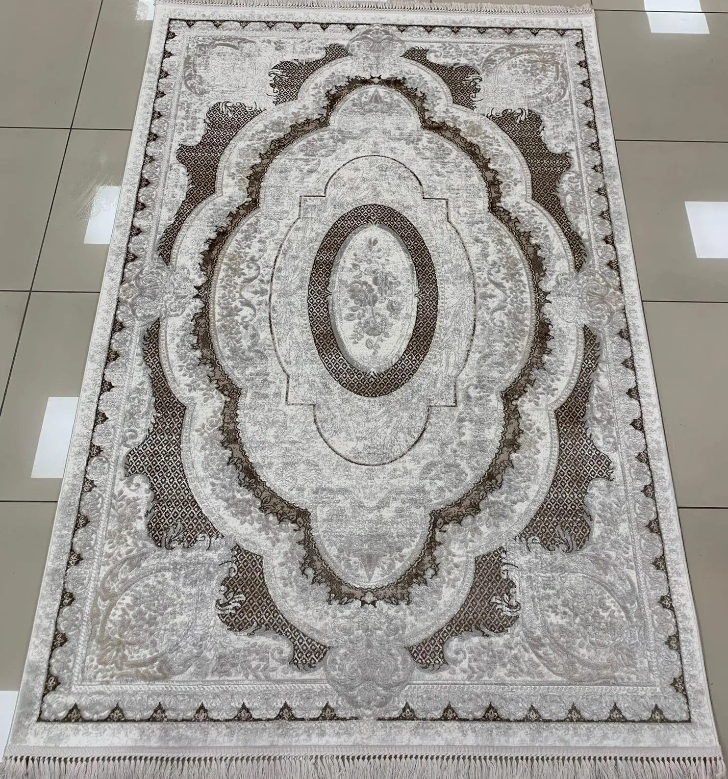 Merinos Halı Rodin Serisi 19774 083 Akrilik Halı Salon Oturma Odası Halısı