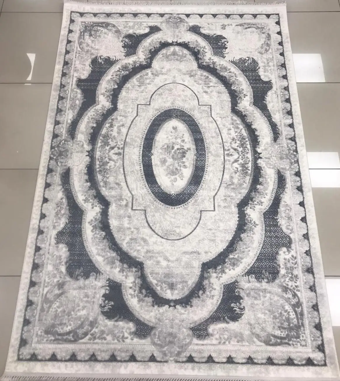 Merinos Halı Rodin Serisi 19774 097 Akrilik Halı Salon Oturma Odası Halısı