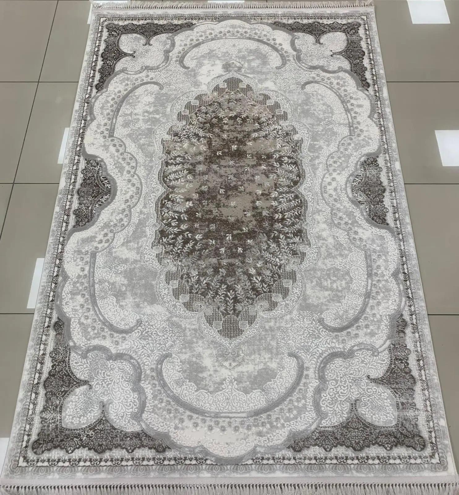 Merinos Halı Rodin Serisi 19777 081 Akrilik Halı Salon Oturma Odası Halısı