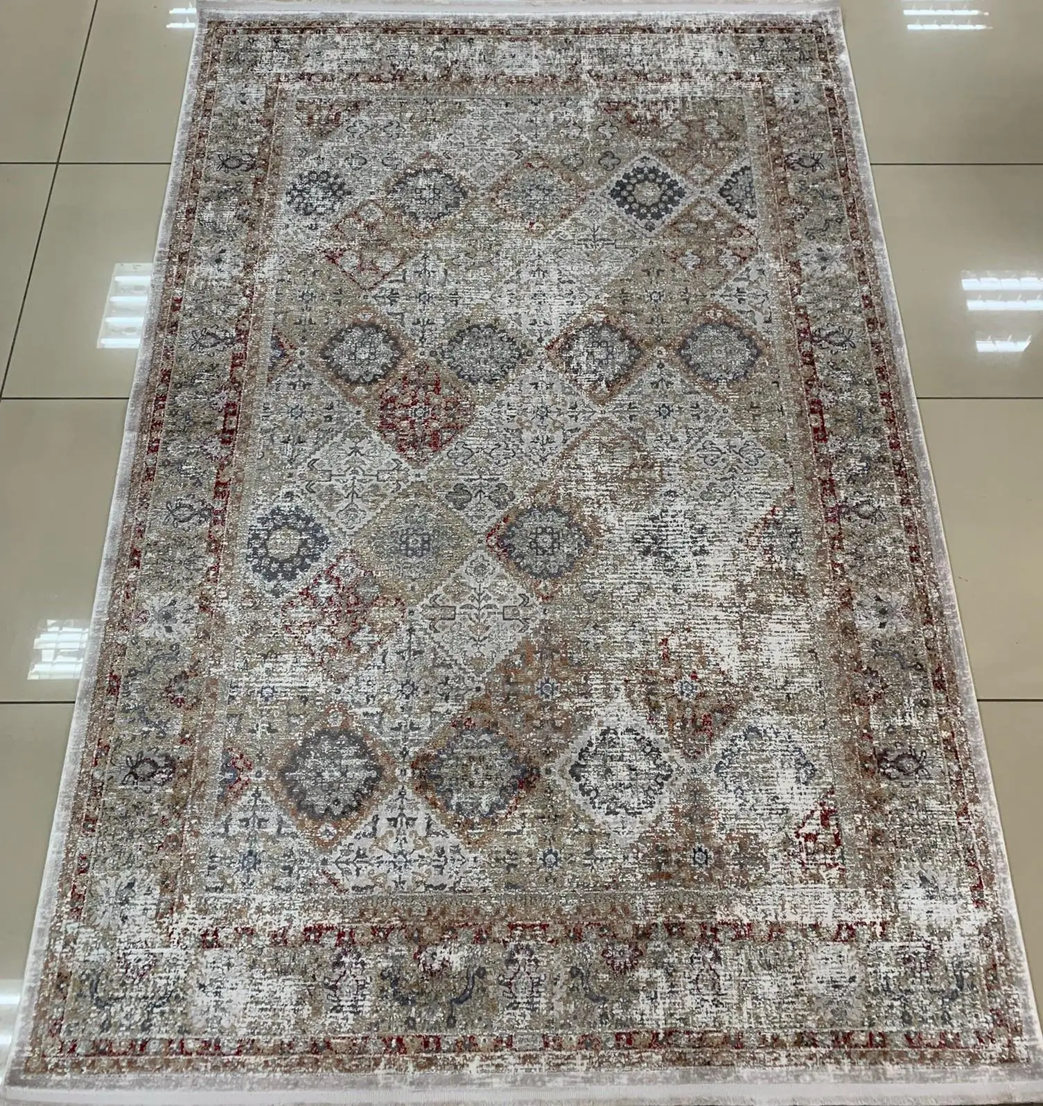 Padişah Halı Evidence 37874 110 Serisi Viskon Akrilik Salon Oturma Yatak Odası Halısı